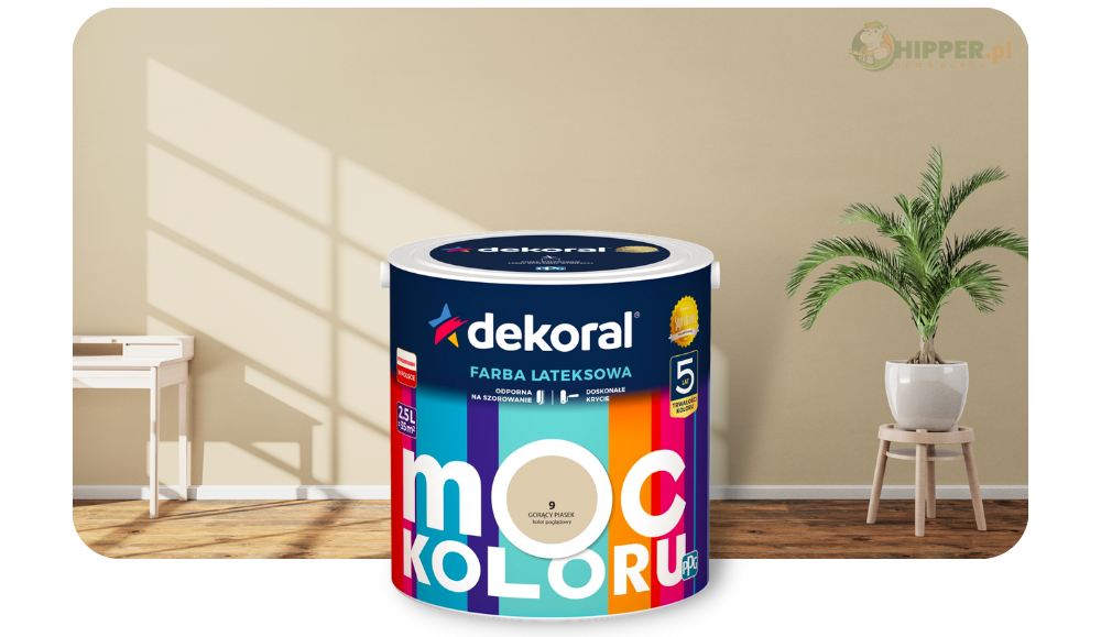 5 DEKORAL MOC KOLORU GORĄCY PIASEK 2,5 L